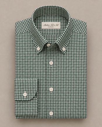 Camicia Vichy Verde | Collo Button Down